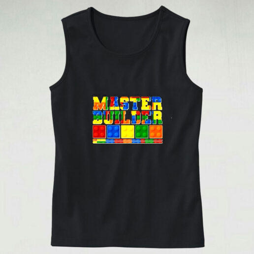 Cool Master Builder Lego Fan Graphic Tank Top