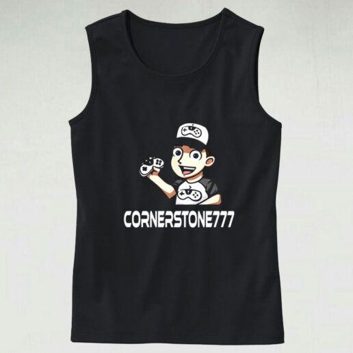 Cornerstone Cartoon Graphic Tank Top