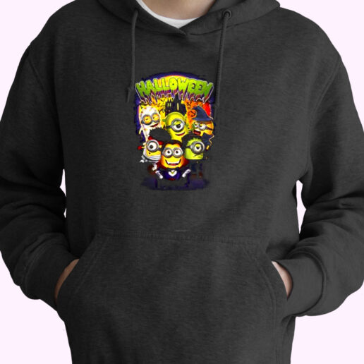 Cute Minions In Costume Despicable Me Halloween Essential Hoodie