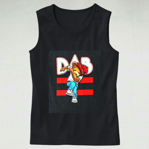 Dab Bear Hip Hop Graphic Tank Top