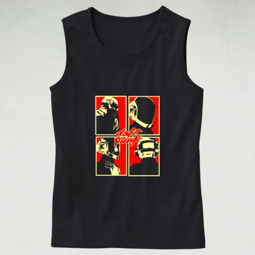 Daft Punk Artwork Graphic Tank Top