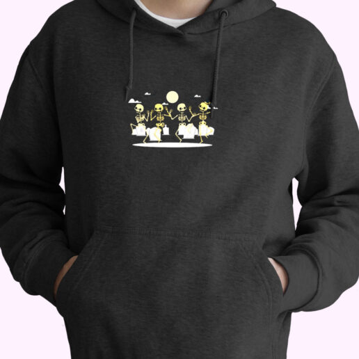 Dancing Skeletons Grunge Essential Hoodie