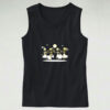 Dancing Skeletons Grunge Graphic Tank Top