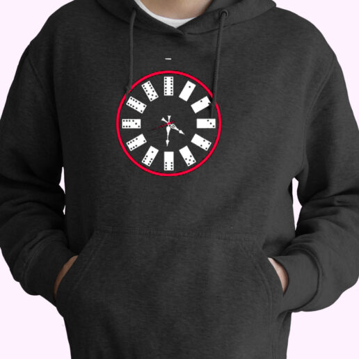 Domino Clock Game Lover Essential Hoodie