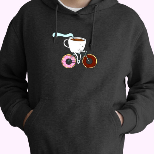 Donuts Coffee Bicycle Essential Hoodie