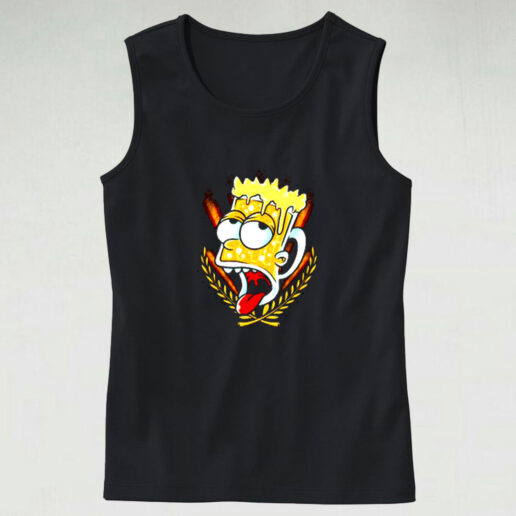 Drinking Beer With Bart Relax Party Graphic Tank Top