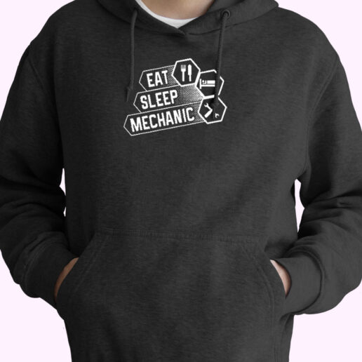 Eat Sleep Mechanic Essential Hoodie