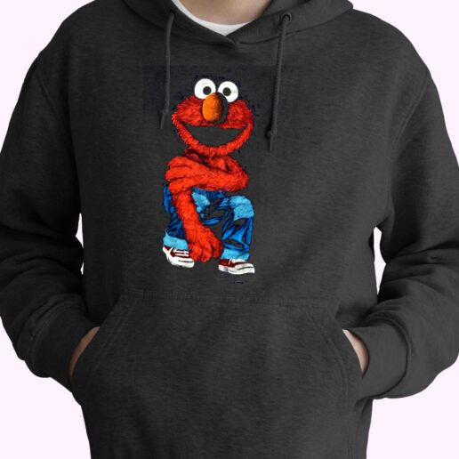 Elmo Sesame Street Cartoon Retro Jim Henson Essential Hoodie