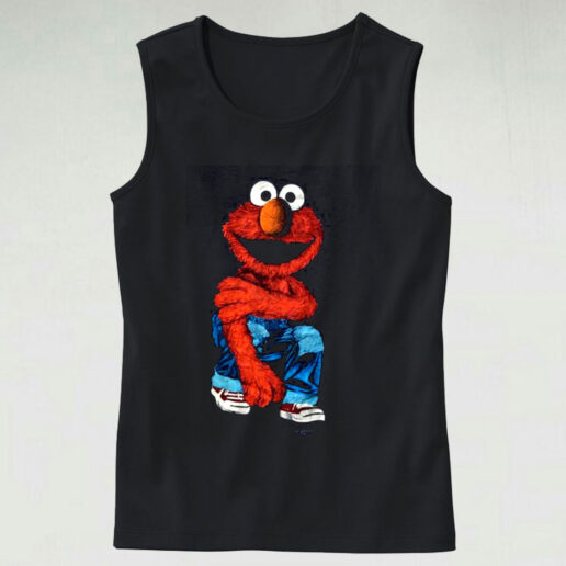 Elmo Sesame Street Cartoon Retro Jim Henson Graphic Tank Top