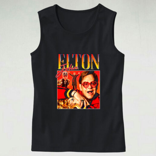 Elton John Homage Graphic Tank Top