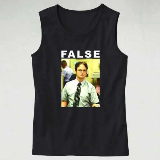 False Dwight Schrute The Office Graphic Tank Top