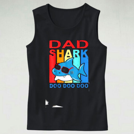 Father’s Day Dad Shark Doo Doo Doo Graphic Tank Top