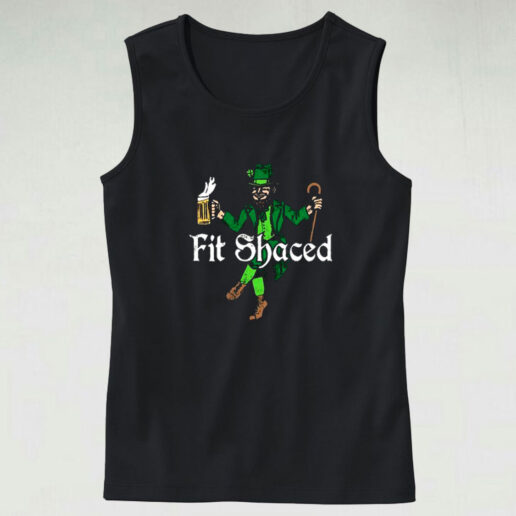 Fit Shaced Leprechaun Graphic Tank Top