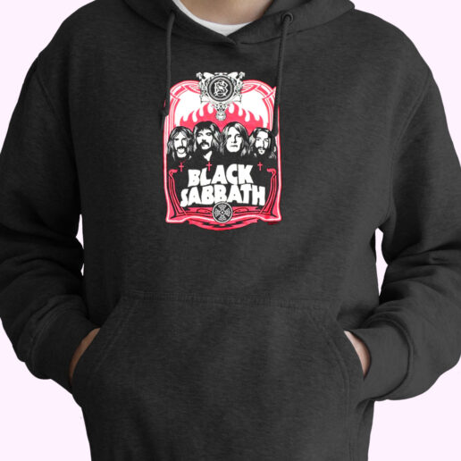 Flames Black Sabbath Essential Hoodie