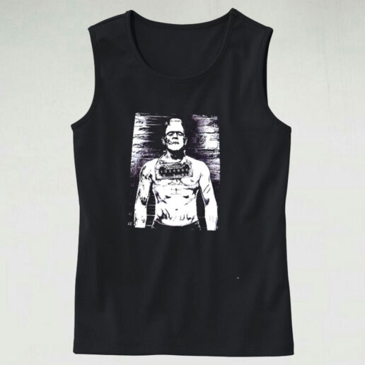 Frankenstein Mugh Shot Graphic Tank Top