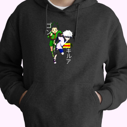 Friends Gon Killua Skateboarding Essential Hoodie