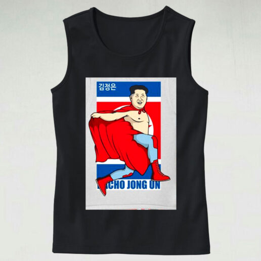 Funny Kim Jong Un Fly Graphic Tank Top