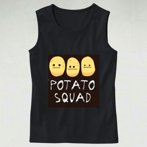 Funny Potato Squad Graphic Tank Top