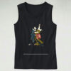 Funny Samurai Dancing Graphic Tank Top