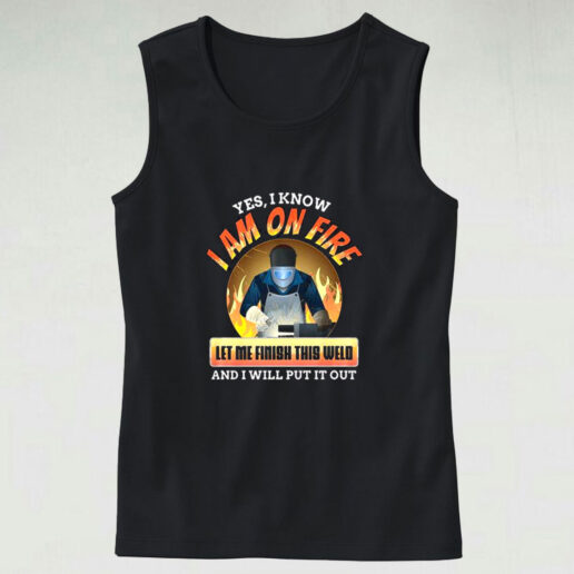 Funny Welding Love Welder Graphic Tank Top