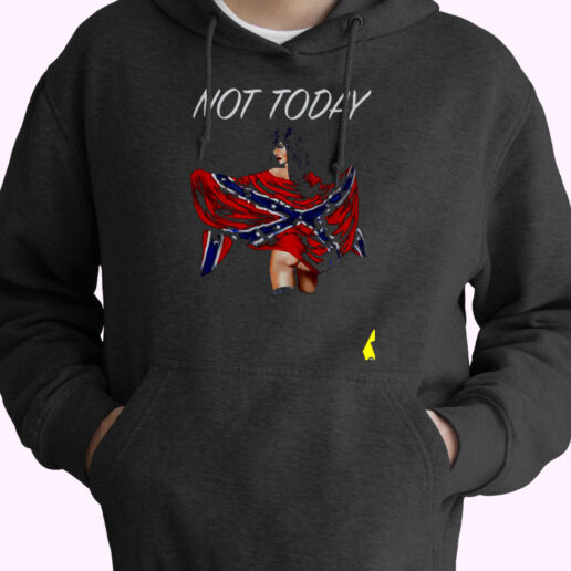 Girl Confederate Flag Not Today Shirt Essential Hoodie