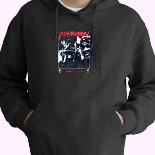 Gravediggaz Nowhere To Run Hip Hop Essential Hoodie