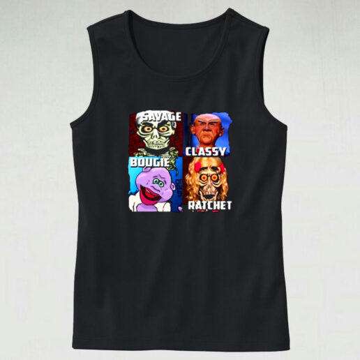 Great Jeff Dunham Characters Savage Classy Rachet Bougie Graphic Tank Top