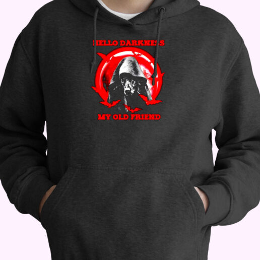 Halloween Dogs Hello Darkness My Old Friend Essential Hoodie