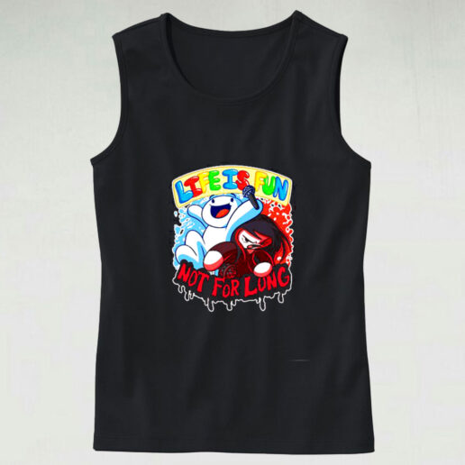 Halloween Life Is Fun Not For Long Graphic Tank Top