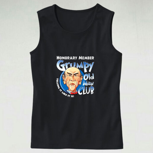 Honorary Member Grumpy Old Man Club Walter The Puppet Graphic Tank Top