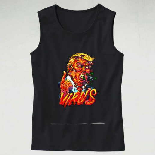 Horror Trump Virus Halloween Graphic Tank Top