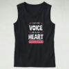 I Am His Voice He Is My Heart Graphic Tank Top