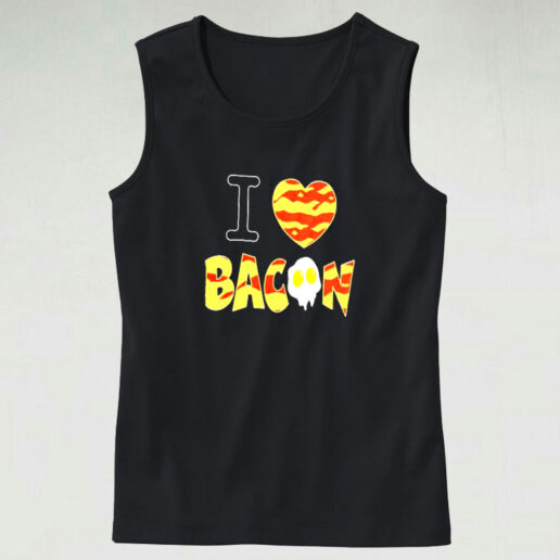 I Heart (Love) Bacon Graphic Tank Top