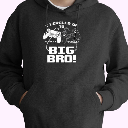 I Leveled Up To Big Bro Essential Hoodie