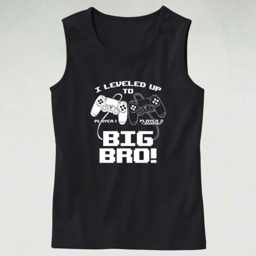 I Leveled Up To Big Bro Graphic Tank Top