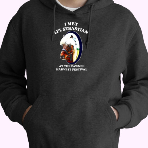 I Met Lil Sebastian Pawnee Harvest Festival Television Parks Essential Hoodie