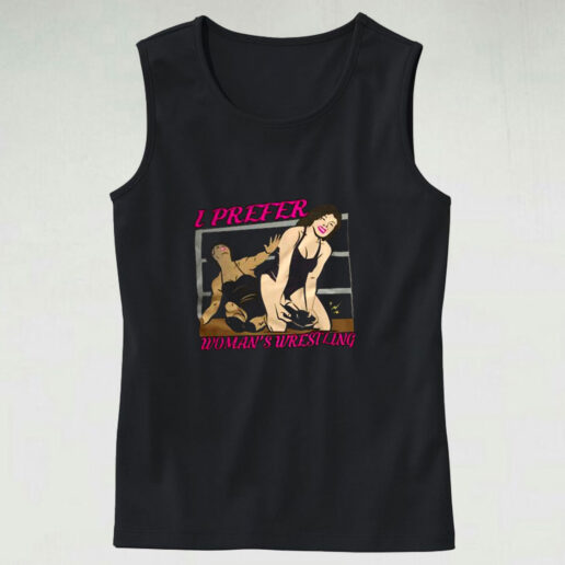 I Prefer Wrestling Woman Graphic Tank Top