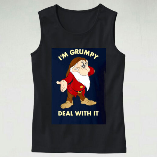 I’m Grumpy Just Deal With It Graphic Tank Top