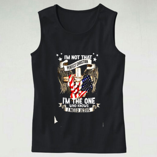 I'm Not That Perfect Christian Graphic Tank Top
