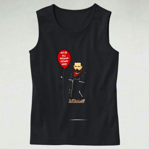 It Pennywise And Walking Dead Parody Negan Down Here Stephen Graphic Tank Top
