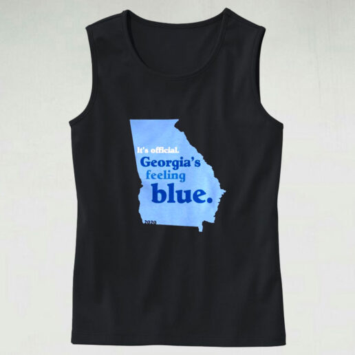 Its Official Georgias Feeling Blue 2020 Map Graphic Tank Top