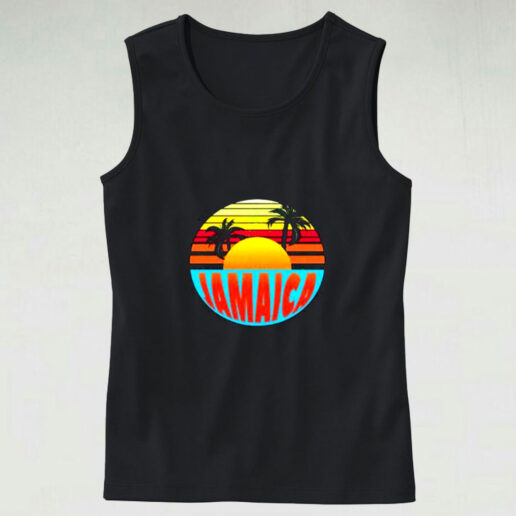 Jamaica Retro Circle Graphic Tank Top