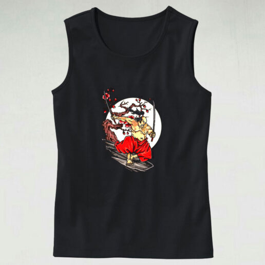 Japanese Samurai Katanas And Tattoos Graphic Tank Top