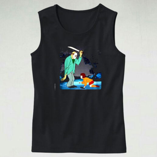 Jason Voorhees Killing Velma Dinkley From Scooby Doo Graphic Tank Top