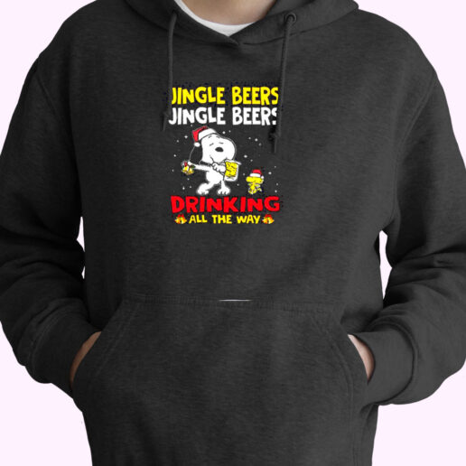 Jingle Beers Jingle Beers Drinking All The Way Snoopy Essential Hoodie