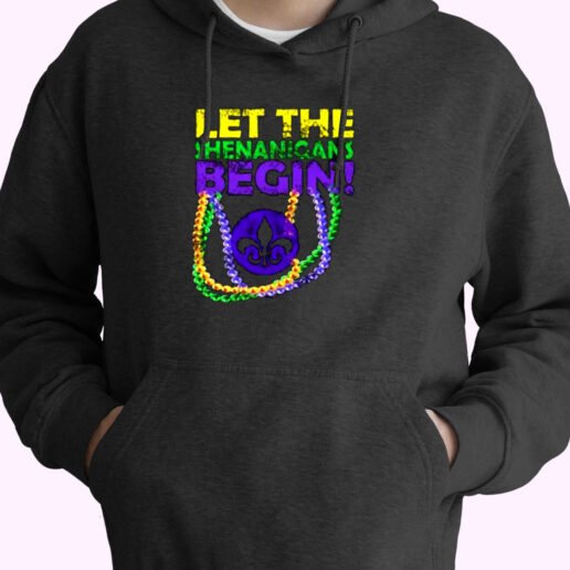 Let Shenanigans Begins Mardi Gras Essential Hoodie