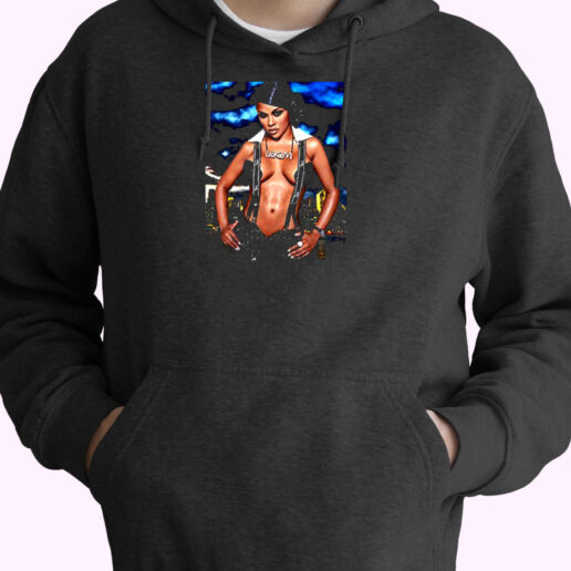 Lil Kim Rapper Hip Hop Sexy Photos Essential Hoodie