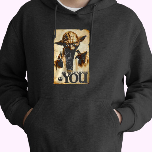 Master Yoda Signature May The Force Be With You Essential Hoodie