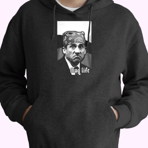 Michael Scott The Office Tv Show Thug Life Essential Hoodie