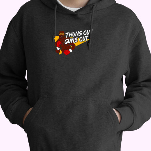 Mike Tyson Thuns Out Guns Out Essential Hoodie